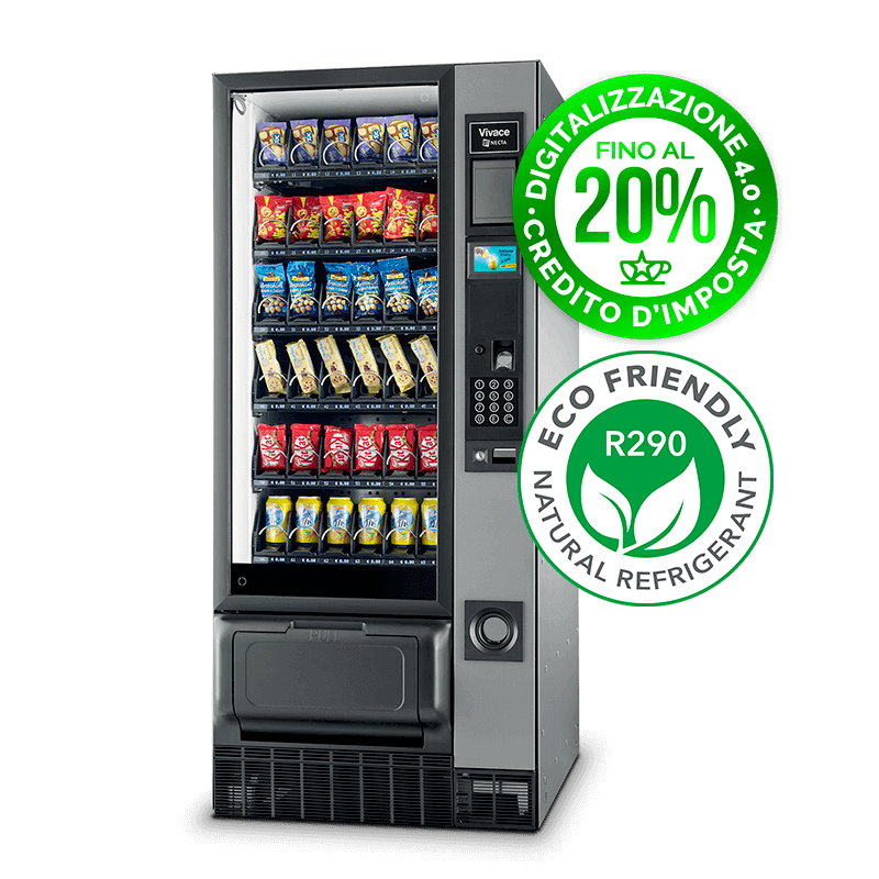 Distributori automatici di bevande e snacks per hotel e strutture ricettive
