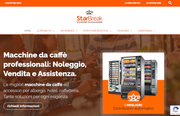 Starbreak: fornitore macchine prima colazione, distributori automatici per hotel e strutture ricettive